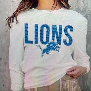 Detroit Lions “Game Couture”Always Ready Boyfriend Fit Long Sleeve - NWT XL $28